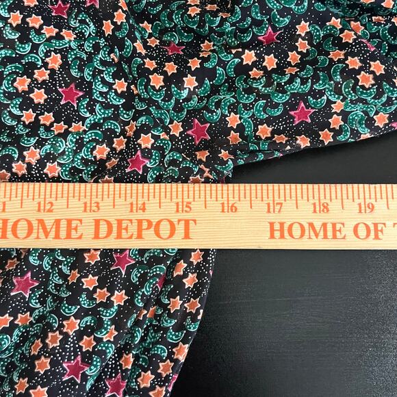 Roller Rabbit Midi Dress XS Drop Waist Smocked Twee Milkmaid Stars Moon Cottage - Picture 6 of 8